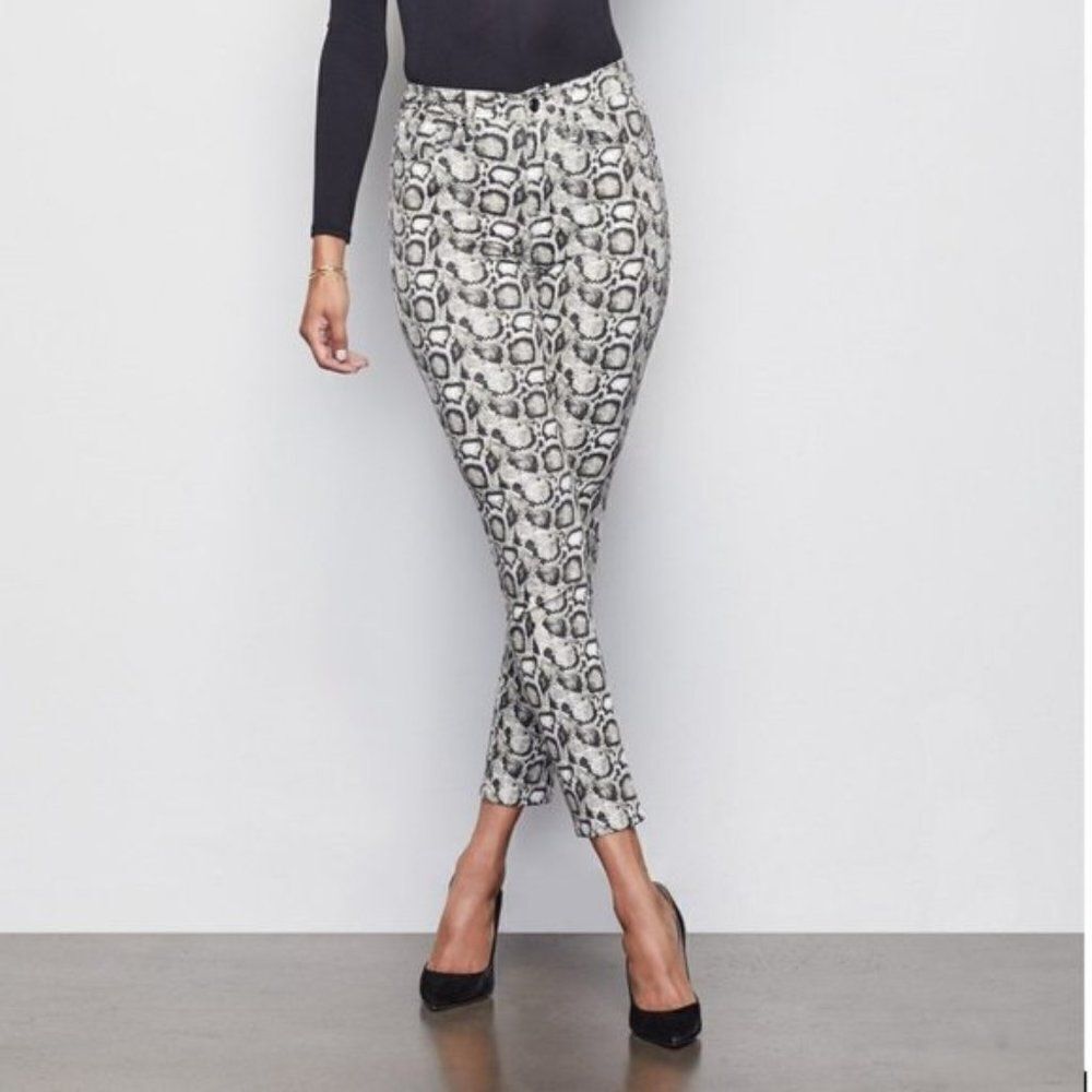 GOOD AMERICAN Good Legs Snakeskin Print Skinny Jeans Sz 27 US Sz 4 NWOT